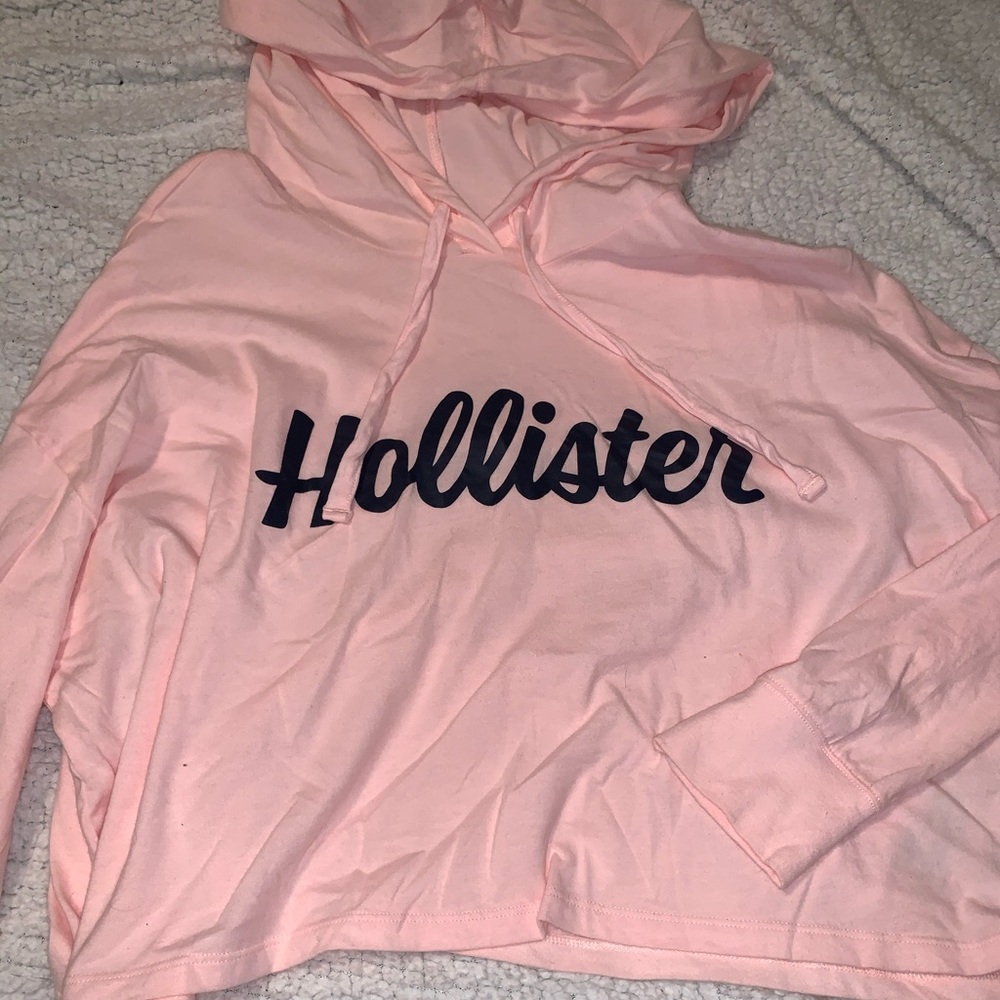Hollister hooded crop top